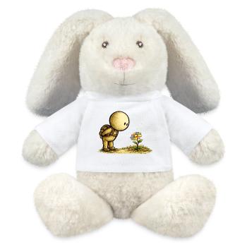 The Little Thought | Discover the beauty - MiniFeet® RecycelHase® Bunny Cream - white - Front