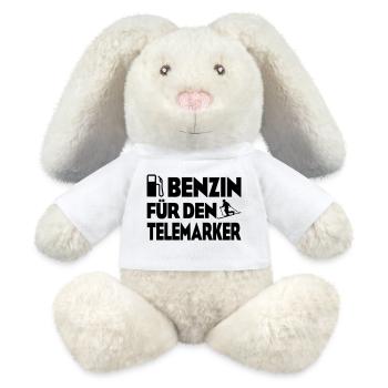 Benzin Telemarker - MiniFeet® RecycelHase® Creme - Weiß - Vorne