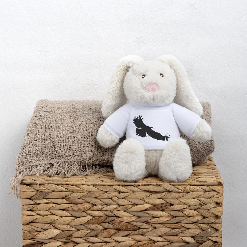 aigle Lapin en peluche recyclé MiniFeet® Crème