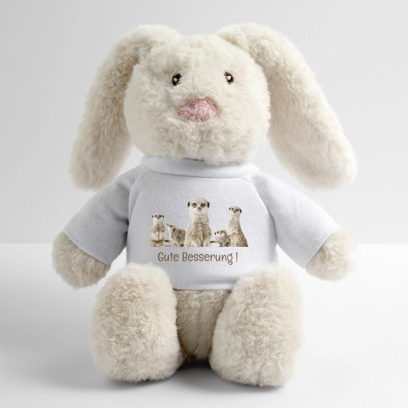Get well soon MiniFeet® RecycelHase® Bunny Cream