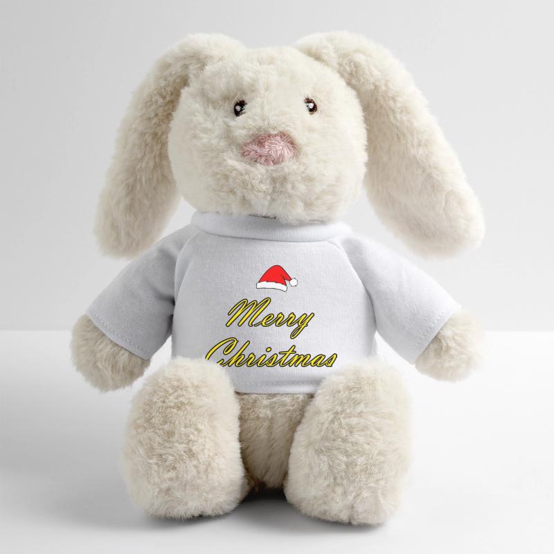 Graphiques 7 Noël 2023 Lapin en peluche recyclé MiniFeet® Crème