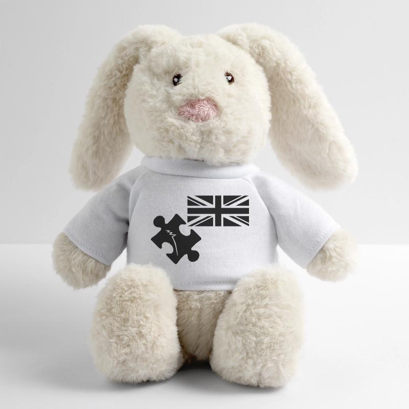Puzzle John Spilsbury Lapin en peluche recyclé MiniFeet® Crème