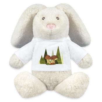 Pilze - MiniFeet® RecycelHase® Creme - Weiß - Vorne