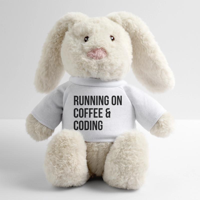 codage Lapin en peluche recyclé MiniFeet® Crème