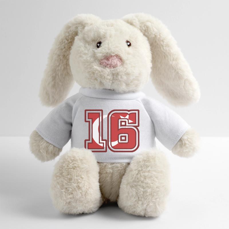Bursa Lapin en peluche recyclé MiniFeet® Crème