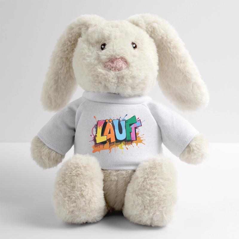 Läuft Statement Läufer Graffiti Lustige Sprüche MiniFeet® RecycelHase® Creme