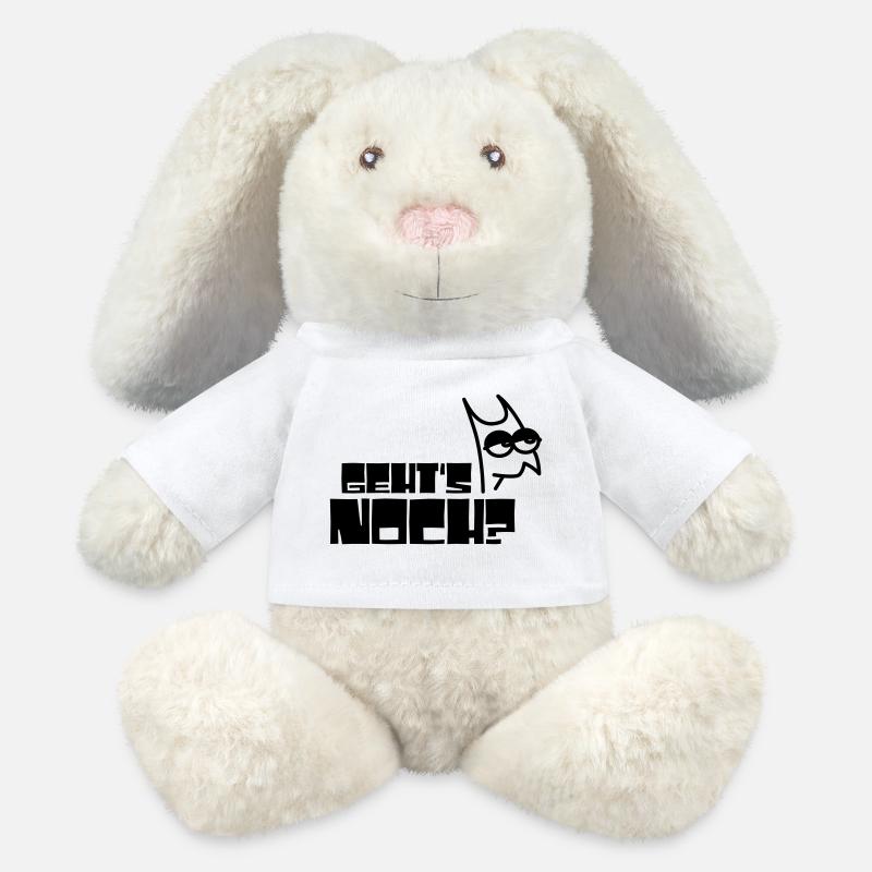 Est-ce encore possible ? - Lapin en peluche recyclé MiniFeet® Crème - blanc