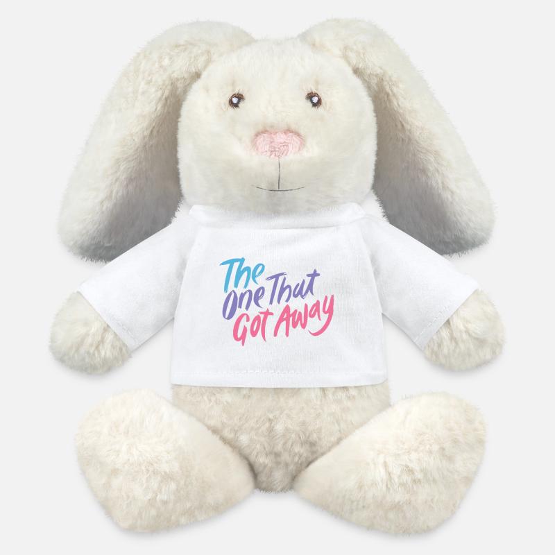 Celui qui s’est échappé Gradient - Lapin en peluche recyclé MiniFeet® Crème - blanc