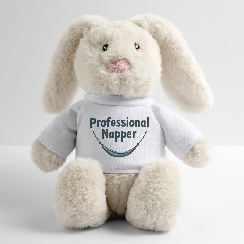 Conception professionnelle de hamac Lapin en peluche recyclé MiniFeet® Crème