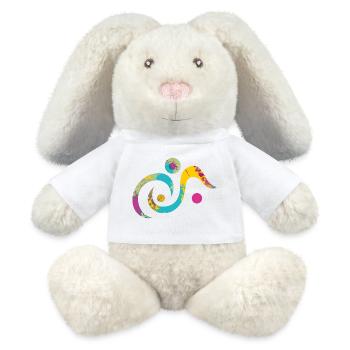 Yoga design_19 - MiniFeet® RecycelHase® Bunny Cream - white - Front