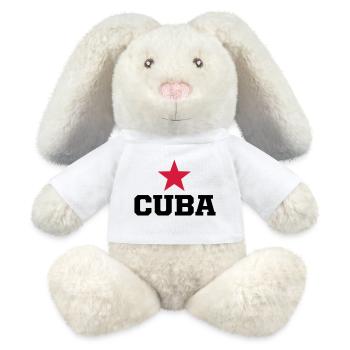 cuba revolucion - MiniFeet® RecycelHase® Bunny Cream - white - Front