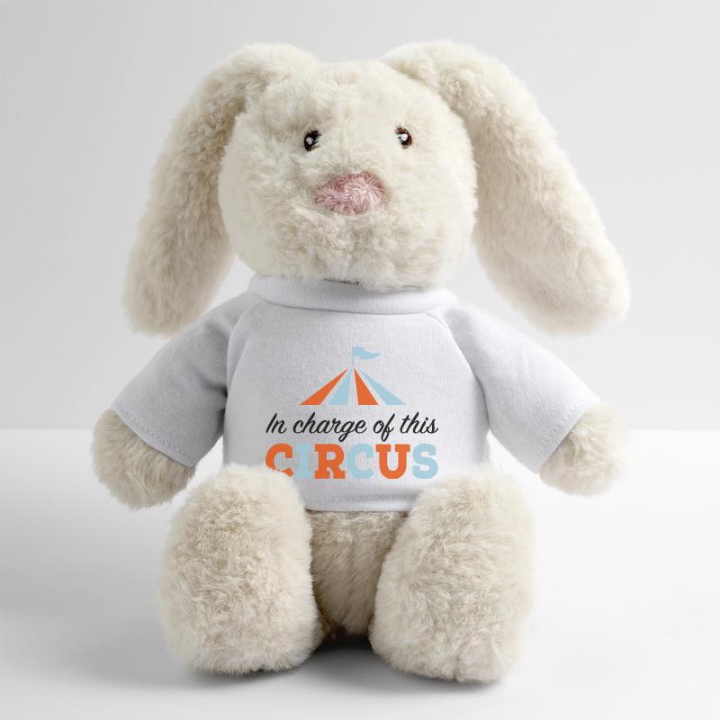 Chef Lapin en peluche recyclé MiniFeet® Crème