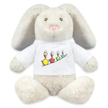 Starke Vogelleine - MiniFeet® RecycelHase® Creme - Weiß - Vorne