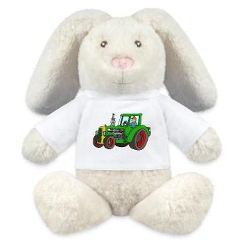 Trepeurs - Lapin en peluche recyclé MiniFeet® Crème - blanc - Devant