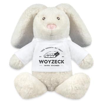 Woyzeck - Georg Büchner - MiniFeet® RecycelHase® Creme - Weiß - Vorne
