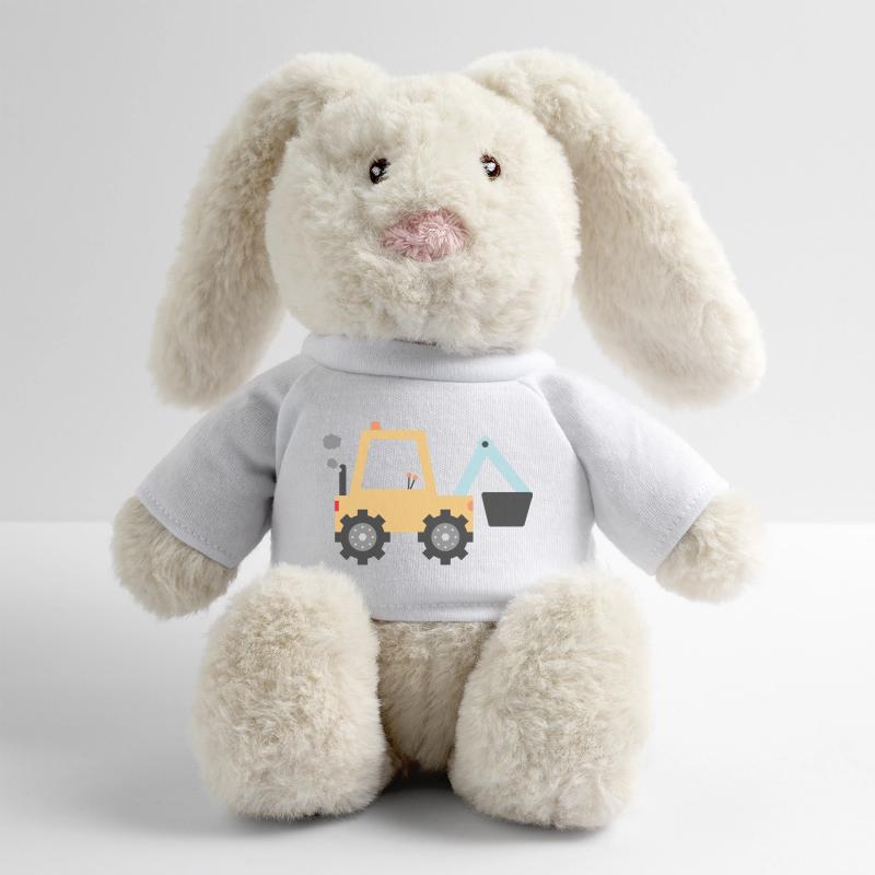 Yellow Digger MiniFeet® RecycelHase® Bunny Cream