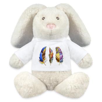 Feder - MiniFeet® RecycelHase® Creme - Weiß - Vorne
