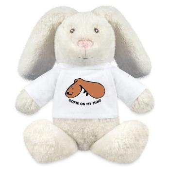 Lässiger Hund – Einfach entspannt - MiniFeet® RecycelHase® Creme - Weiß - Vorne