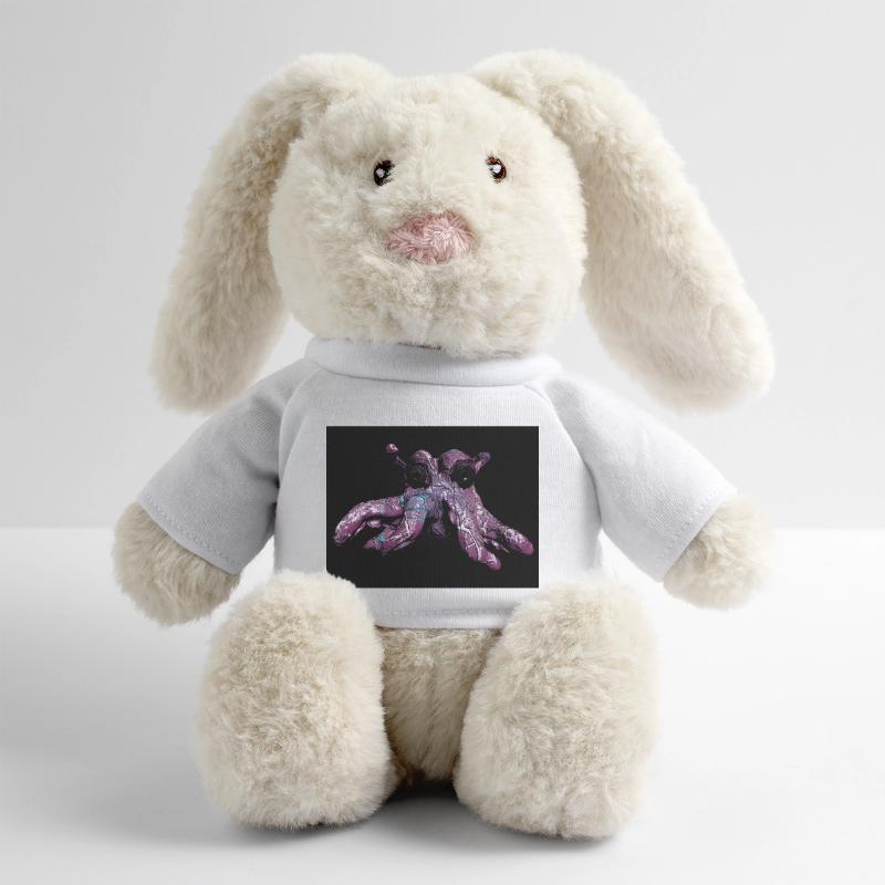 Pieuvre pieuvre Lapin en peluche recyclé MiniFeet® Crème