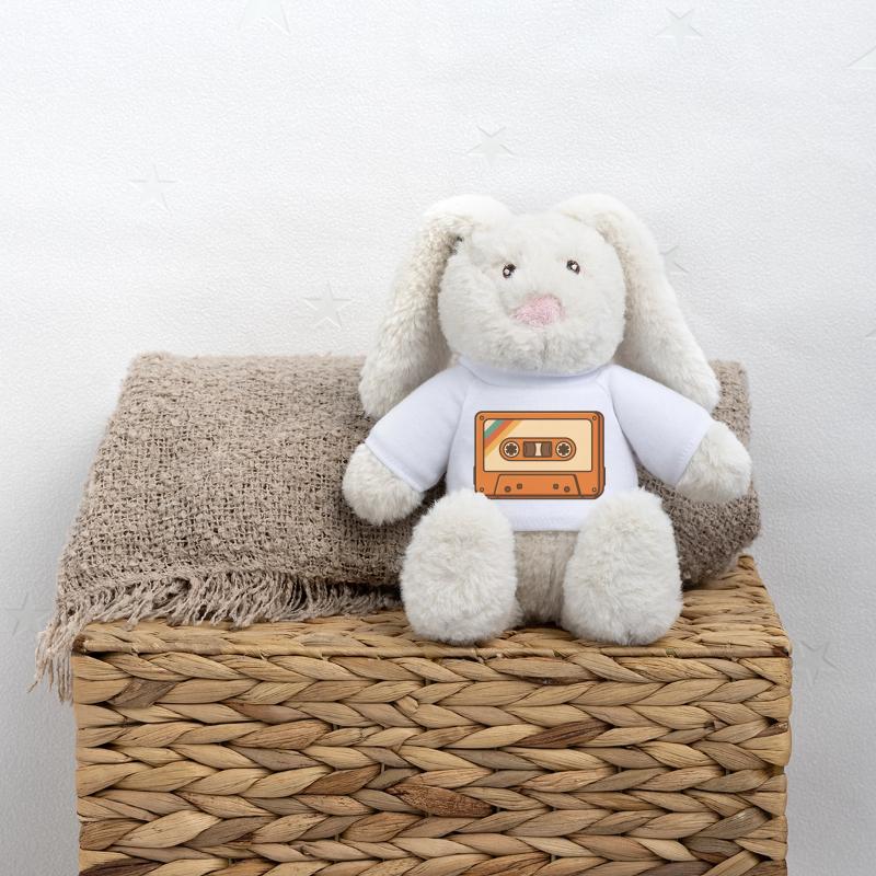 Retro Kassette  MiniFeet® RecycelHase® Creme