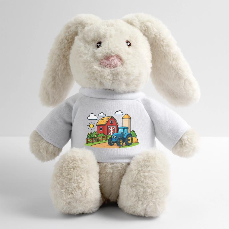 Fun farm with tractor MiniFeet® RecycelHase® Bunny Cream