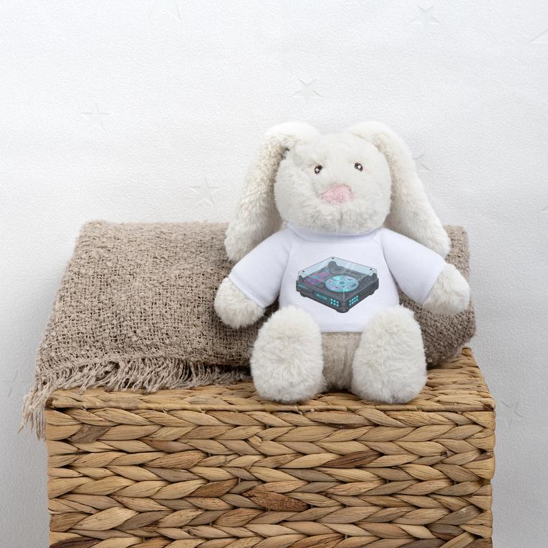 Futuristic Turntable Cool Modern Design MiniFeet® RecycelHase® Bunny Cream