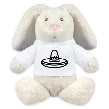 Mexikanischer Hut - MiniFeet® RecycelHase® Creme - Weiß - Vorne
