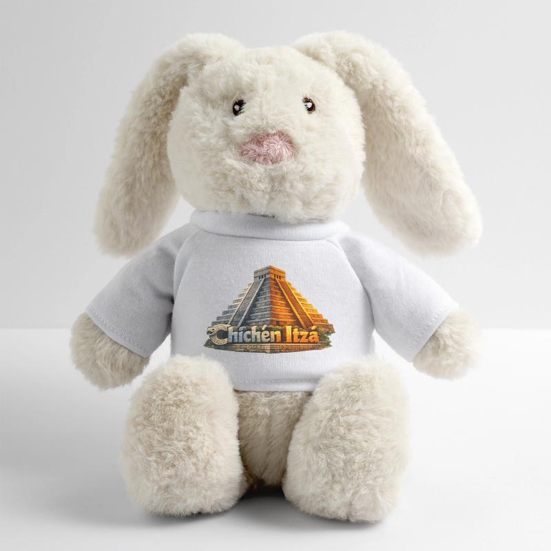 Serpent pyramidal de Chichen Itza Lapin en peluche recyclé MiniFeet® Crème