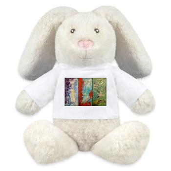 Triptych Color Flow - MiniFeet® RecycelHase® Bunny Cream - white - Front