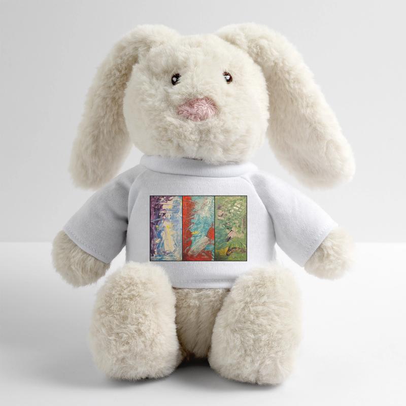 Triptych Color Flow MiniFeet® RecycelHase® Bunny Cream