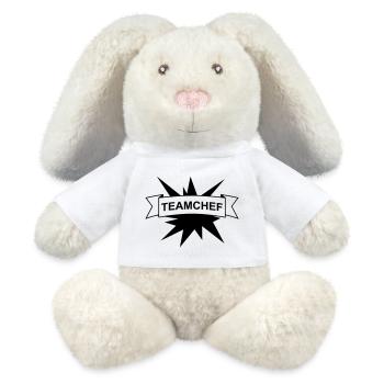 Team Teamchef - MiniFeet® RecycelHase® Creme - Weiß - Vorne
