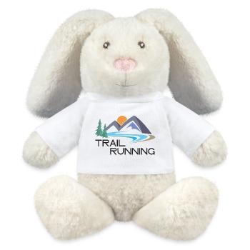 Trail Running - Lapin en peluche recyclé MiniFeet® Crème - blanc - Devant