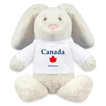 Edmonton - Alberta - Canada - Kanada - Lapin en peluche recyclé MiniFeet® Crème - blanc - Devant