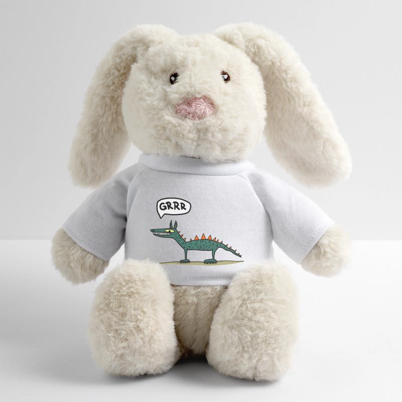 knurrender Drache MiniFeet® RecycelHase® Creme