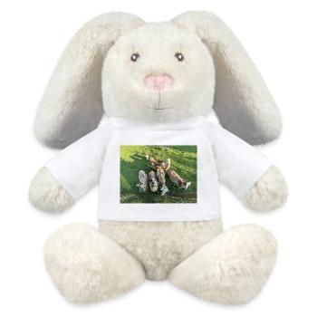 Was ne Herde - MiniFeet® RecycelHase® Creme - Weiß - Vorne