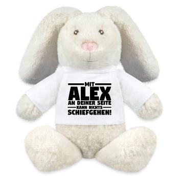 Alexander Alexandra Alexa Alex - MiniFeet® RecycelHase® Creme - Weiß - Vorne