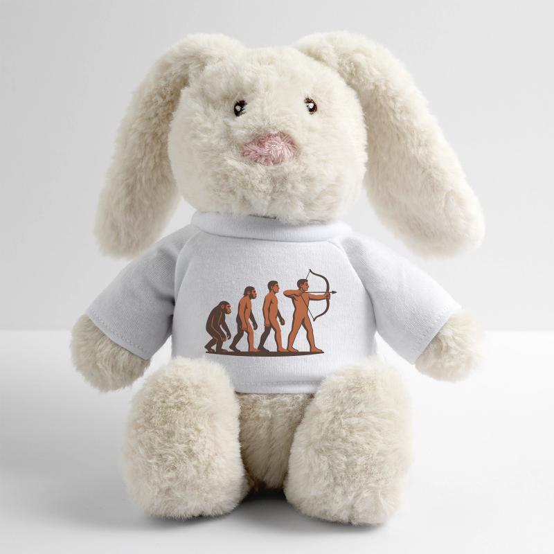 Archer cible à arc Evolution Archery Lapin en peluche recyclé MiniFeet® Crème