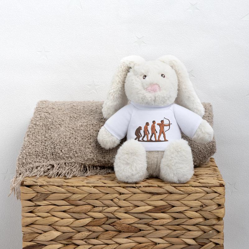 Archer cible à arc Evolution Archery Lapin en peluche recyclé MiniFeet® Crème