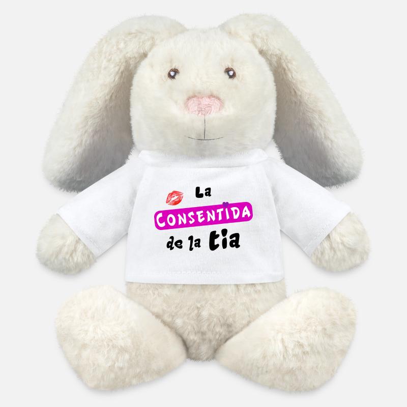 Aunt's darling - MiniFeet® RecycelHase® Bunny Cream - white