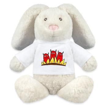 3 Devils - MiniFeet® RecycelHase® Bunny Cream - white - Front