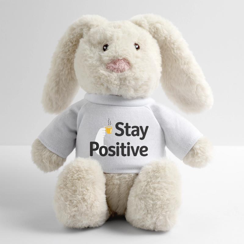 Stay Positive Coffee Mug MiniFeet® RecycelHase® Bunny Cream