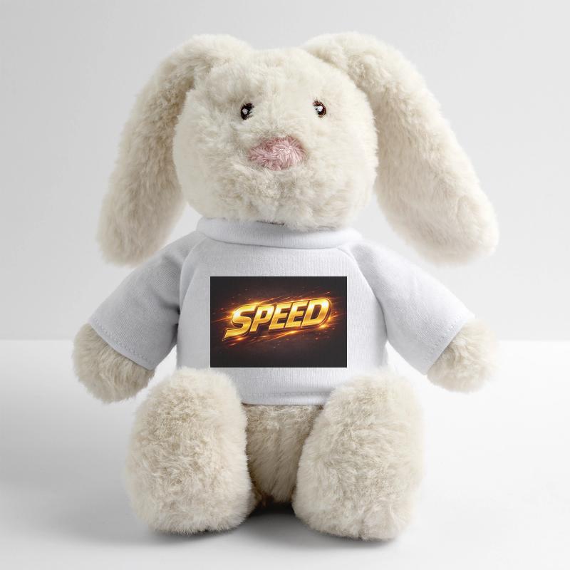 Conception de la Vitesse Néon Dorée Lapin en peluche recyclé MiniFeet® Crème
