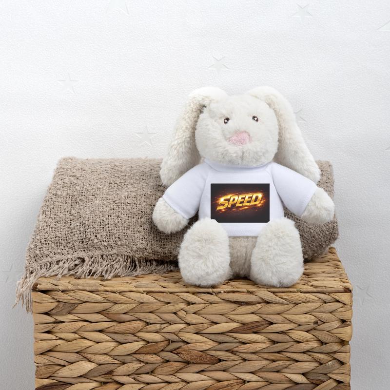Conception de la Vitesse Néon Dorée Lapin en peluche recyclé MiniFeet® Crème