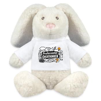 Professional OVERTHINKER - MiniFeet® RecycelHase® Creme - Weiß - Vorne