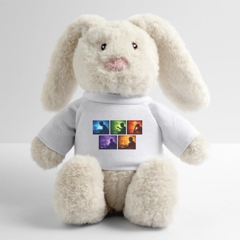 Neon Coding: Screen Worlds MiniFeet® RecycelHase® Bunny Cream