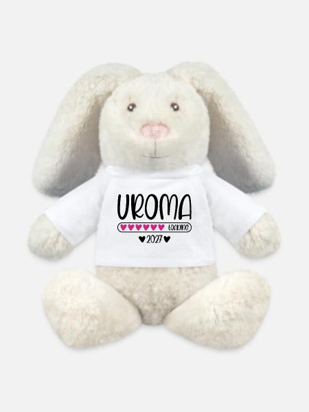 Uroma 2027 loading mit Herzchen Ladebalken - MiniFeet® RecycelHase® Creme - Weiß