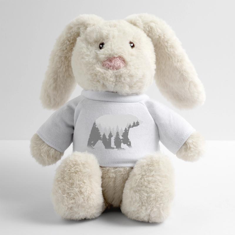 Waldgeist Bär Lapin en peluche recyclé MiniFeet® Crème