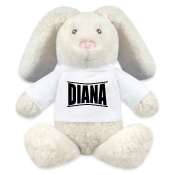 Diana t-shirt gift idea - MiniFeet® RecycelHase® Bunny Cream - white - Front