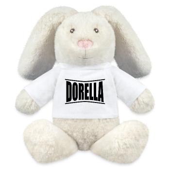 t-shirt Dorella t-shirt idée cadeau - Lapin en peluche recyclé MiniFeet® Crème - blanc - Devant
