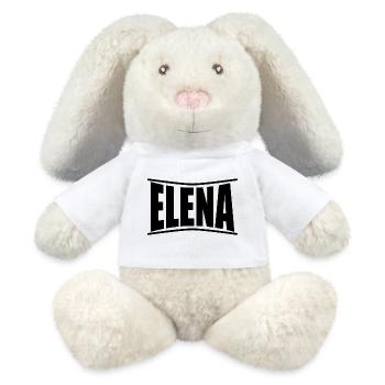 Elena T-Shirt Geschenkidee - MiniFeet® RecycelHase® Creme - Weiß - Vorne